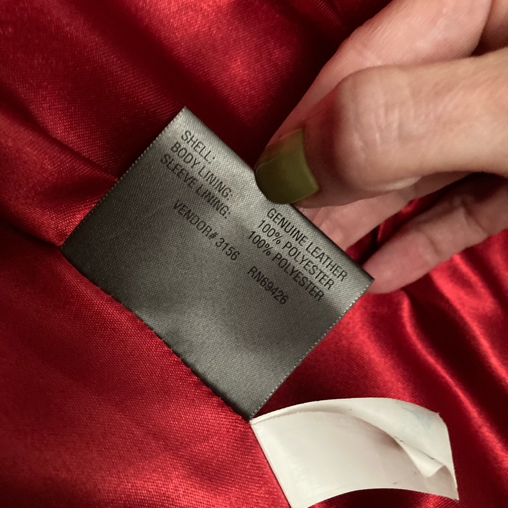 Wilsons Leather Red, White, and Black Jacket - Picture 7 of 11